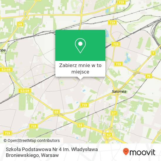 Mapa Szkoła Podstawowa Nr 4 Im. Władysława Broniewskiego