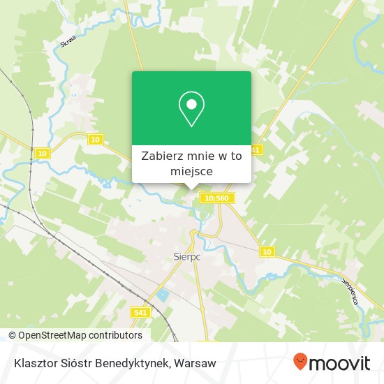 Mapa Klasztor Sióstr Benedyktynek