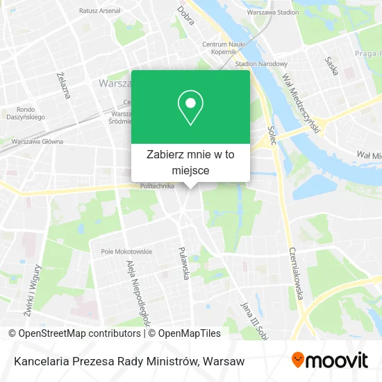 Mapa Kancelaria Prezesa Rady Ministrów