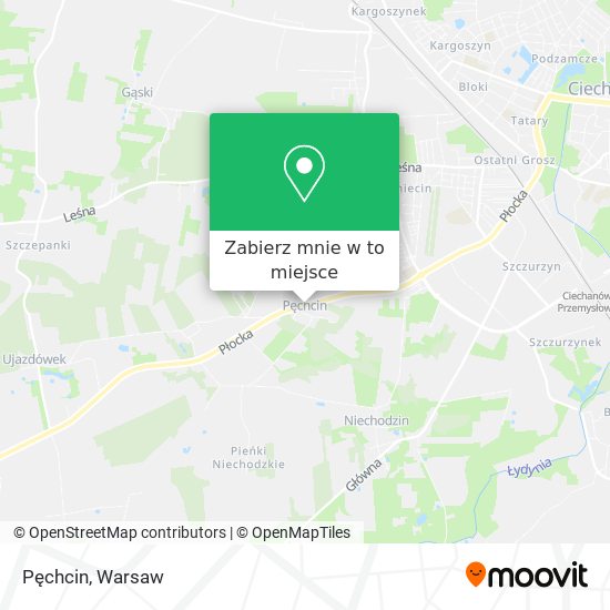 Mapa Pęchcin