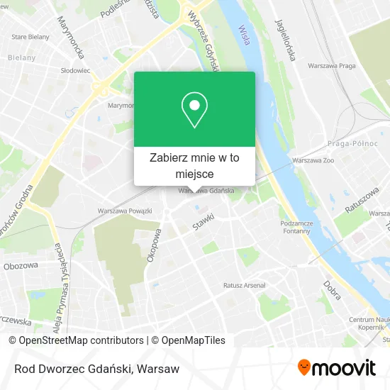 Mapa Rod Dworzec Gdański