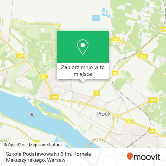 Mapa Szkoła Podstawowa Nr 3 Im. Kornela Makuszyńskiego