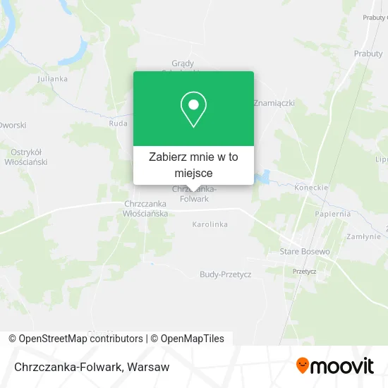 Mapa Chrzczanka-Folwark
