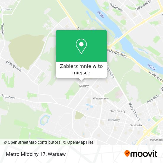 Mapa Metro Młociny 17