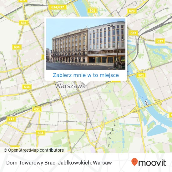 Mapa Dom Towarowy Braci Jabłkowskich