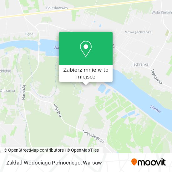 Mapa Zakład Wodociągu Północnego