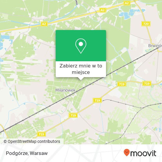 Mapa Podgórze