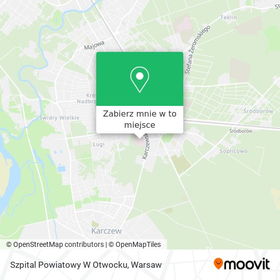 Mapa Szpital Powiatowy W Otwocku