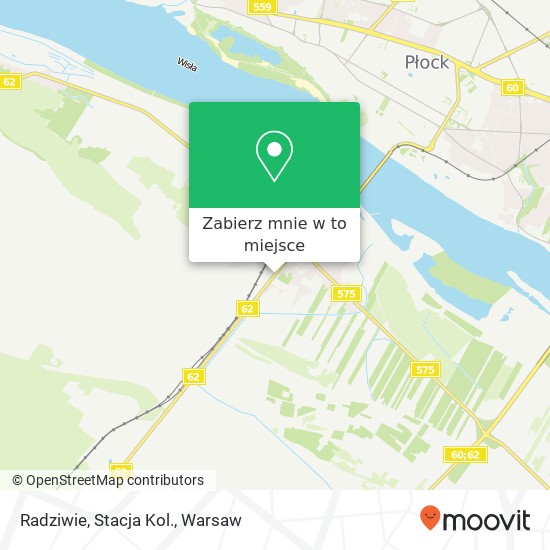 Mapa Radziwie, Stacja Kol.