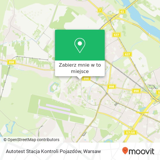 Mapa Autotest Stacja Kontroli Pojazdów