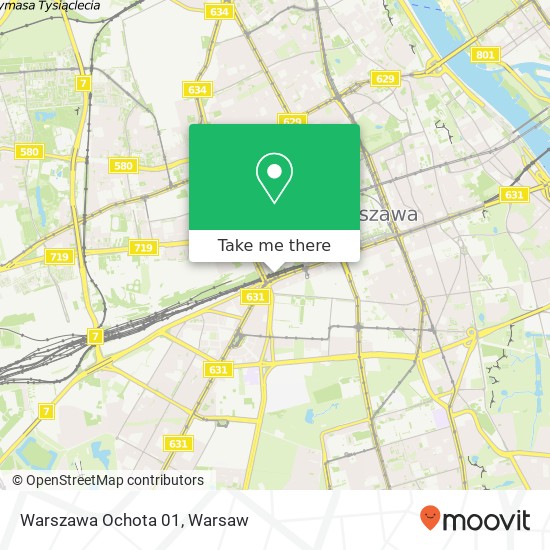 Mapa Warszawa Ochota 01