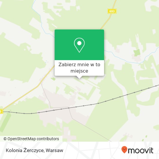 Mapa Kolonia Żerczyce