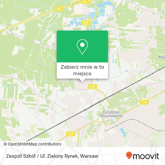 Mapa Zespół Szkół / Ul. Zielony Rynek