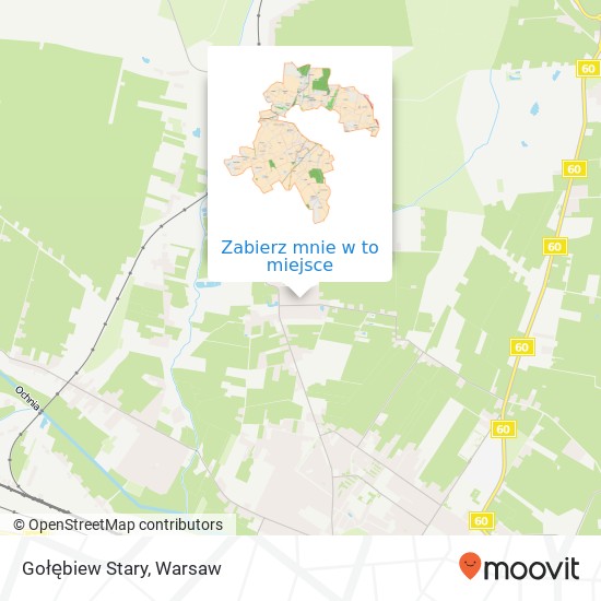 Mapa Gołębiew Stary