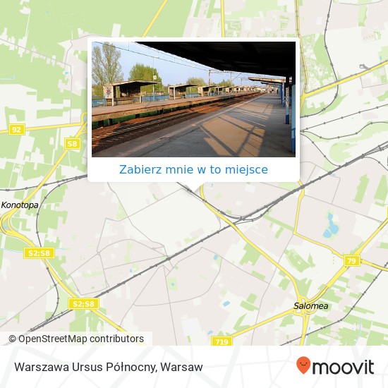 Mapa Warszawa Ursus Północny