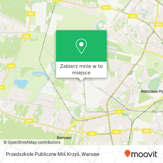 Mapa Przedszkole Publiczne Miś Krzyś