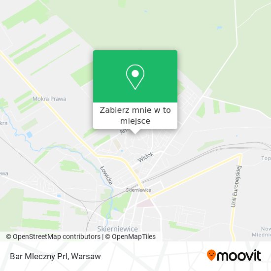 Mapa Bar Mleczny Prl