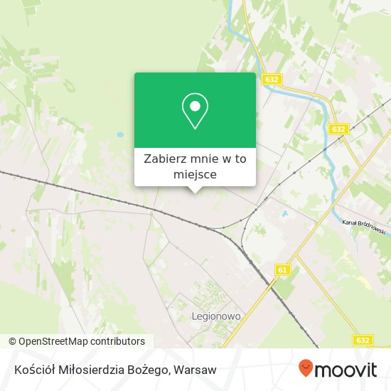 Mapa Kościół Miłosierdzia Bożego