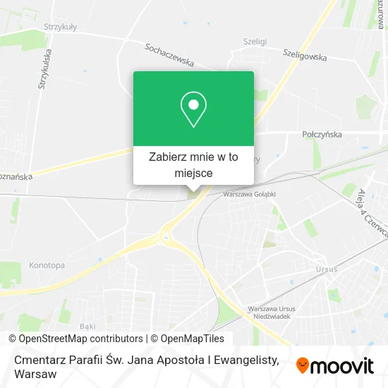 Mapa Cmentarz Parafii Św. Jana Apostoła I Ewangelisty
