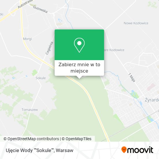 Mapa Ujęcie Wody ""Sokule""