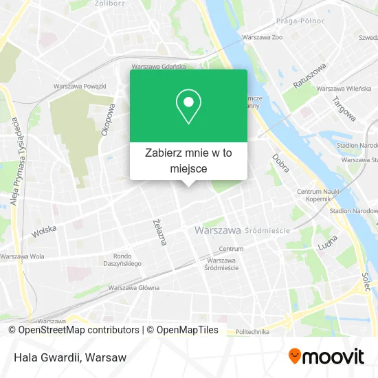 Mapa Hala Gwardii