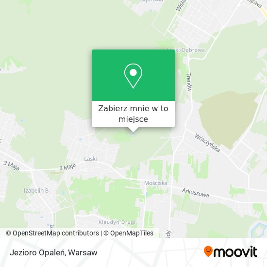 Mapa Jezioro Opaleń