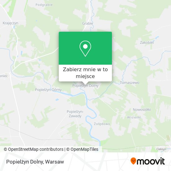 Mapa Popielżyn Dolny