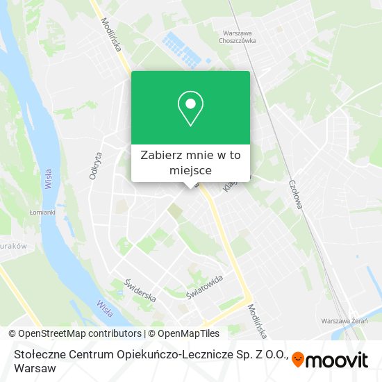 Mapa Stołeczne Centrum Opiekuńczo-Lecznicze Sp. Z O.O.