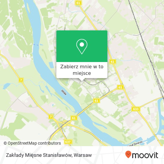 Mapa Zakłady Mięsne Stanisławów