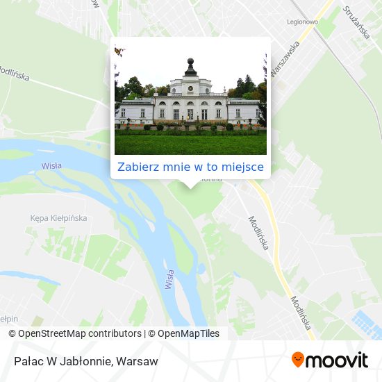 Mapa Pałac W Jabłonnie