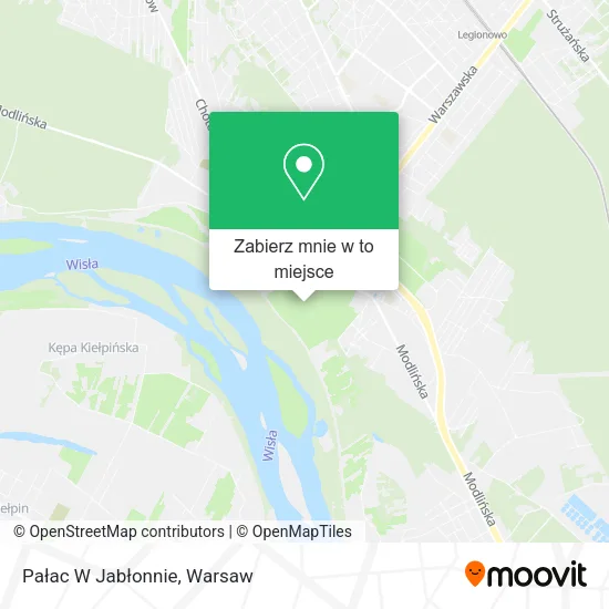 Mapa Pałac W Jabłonnie