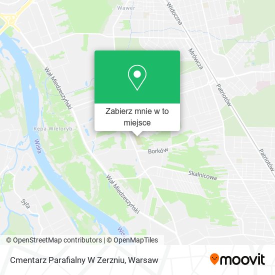 Mapa Cmentarz Parafialny W Zerzniu