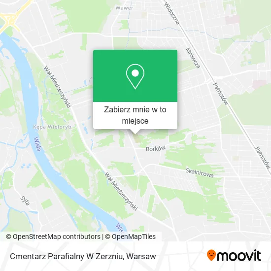 Mapa Cmentarz Parafialny W Zerzniu