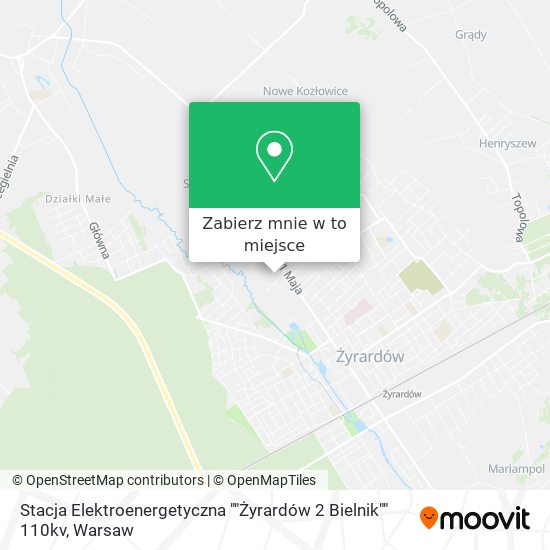 Mapa Stacja Elektroenergetyczna ""Żyrardów 2 Bielnik"" 110kv