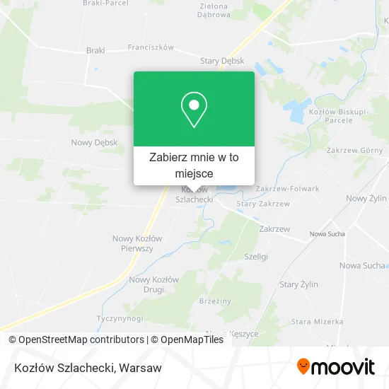 Mapa Kozłów Szlachecki