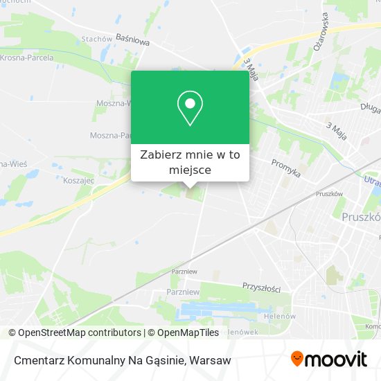 Mapa Cmentarz Komunalny Na Gąsinie