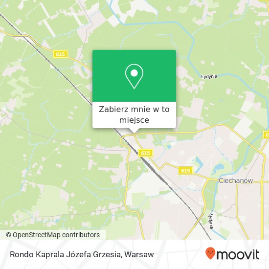 Mapa Rondo Kaprala Józefa Grzesia