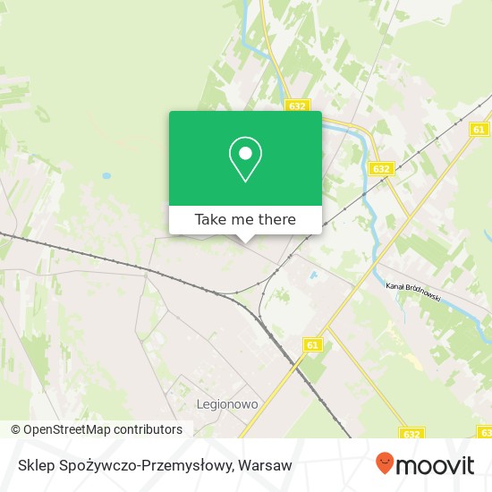 Mapa Sklep Spożywczo-Przemysłowy