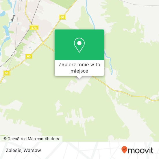 Mapa Zalesie