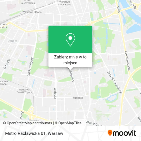 Mapa Metro Racławicka 01