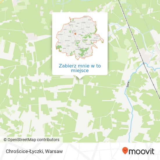 Mapa Chrościce-Łyczki