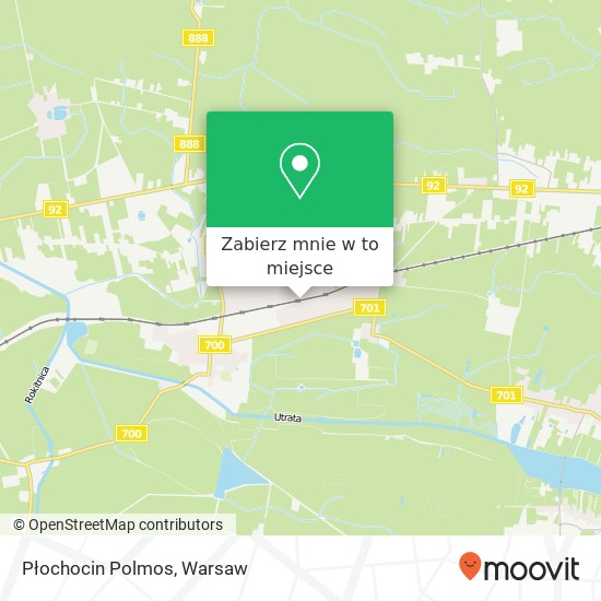 Mapa Płochocin Polmos