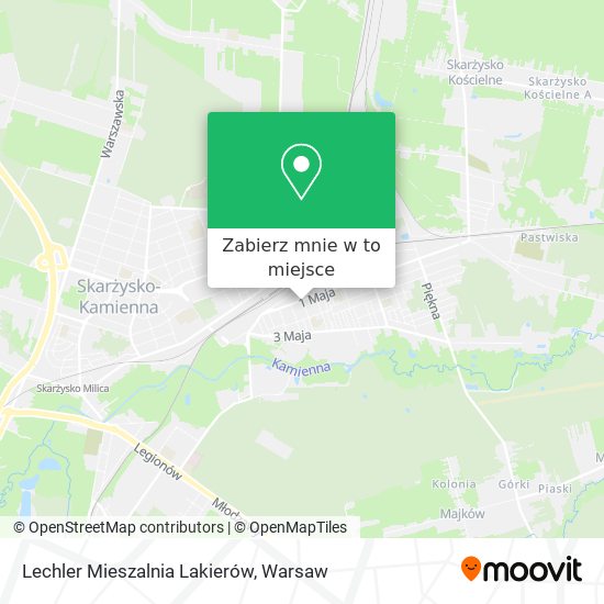 Mapa Lechler Mieszalnia Lakierów