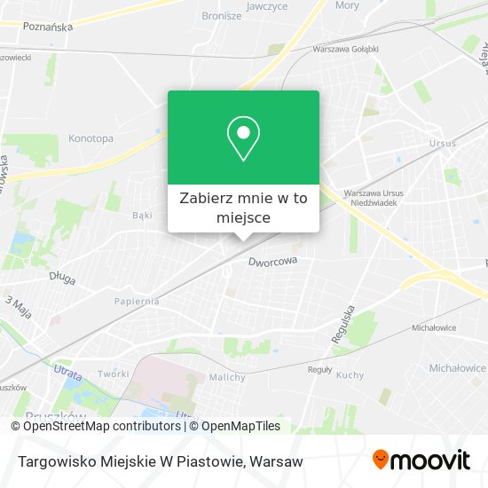 Mapa Targowisko Miejskie W Piastowie