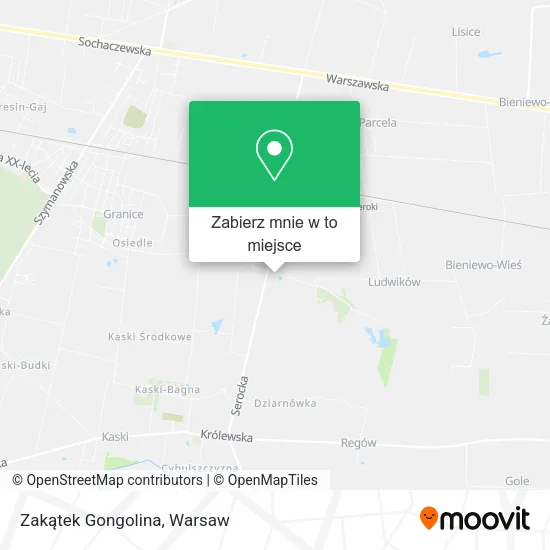 Mapa Zakątek Gongolina
