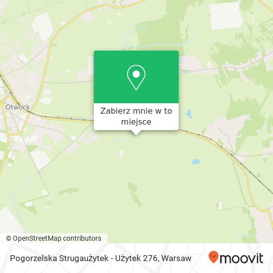 Mapa Pogorzelska Strugaużytek - Użytek 276