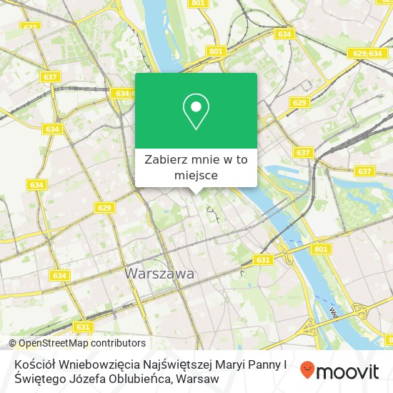 Mapa Kościół Wniebowzięcia Najświętszej Maryi Panny I Świętego Józefa Oblubieńca