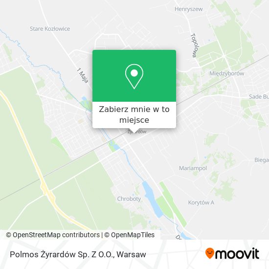 Mapa Polmos Żyrardów Sp. Z O.O.