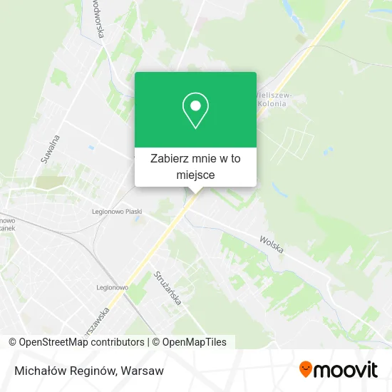 Mapa Michałów Reginów