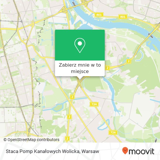 Mapa Staca Pomp Kanałowych Wolicka